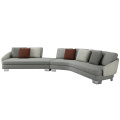 Large curved sofa