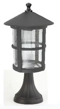 Aluminium E27 Garden Light with glass diffuser