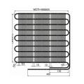 Powder-coated Aluminum Refrigeration Wire Tube Condenser