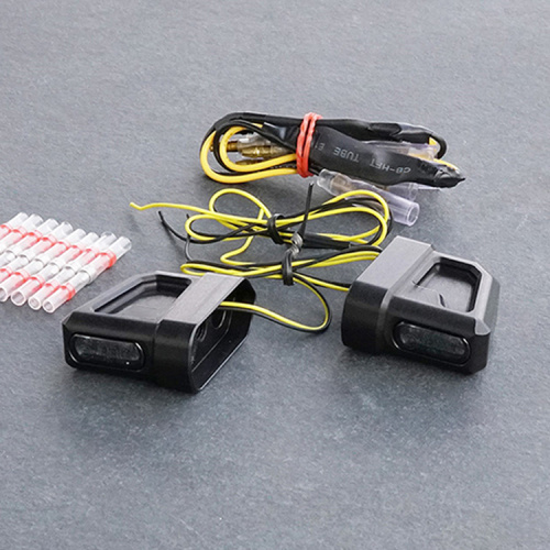 મીની મોટરસાયકલ ટર્ન સિગ્નલ એલઇડી સૂચકાંકો લાઇટ્સ, ડીસી 12 વી વોટરપ્રૂફ એમ્બર લાઇટ્સ બ્લિંકર લાઇટ્સ મોટરસાયકલ સાયકલ માટે