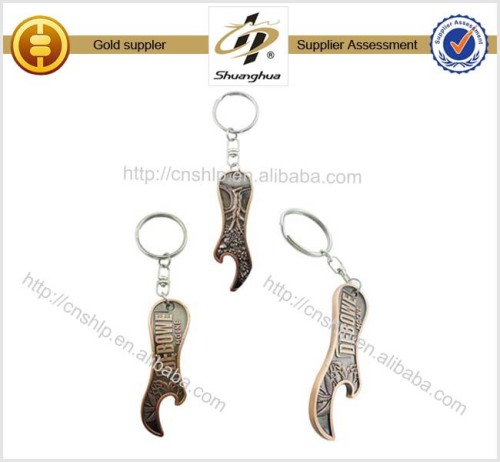 2015 years High Quality Custom bottle shape antique copper plating Metal Bottle Opener