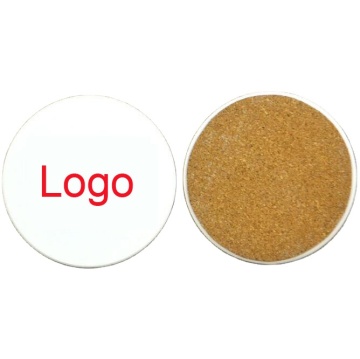 Stone Absorbent Round Coasters with Cork Back: Stylish Ceramic Drink Spill Protectors