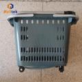 Multifunctional rolling plastic shopping basket Trolley