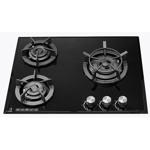 Cooktops a gás de vidro branco fino