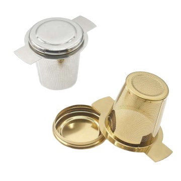 Stainless Steel 304 Two-Ear Tea Drain Filters - Etched Mesh Tea Strainers