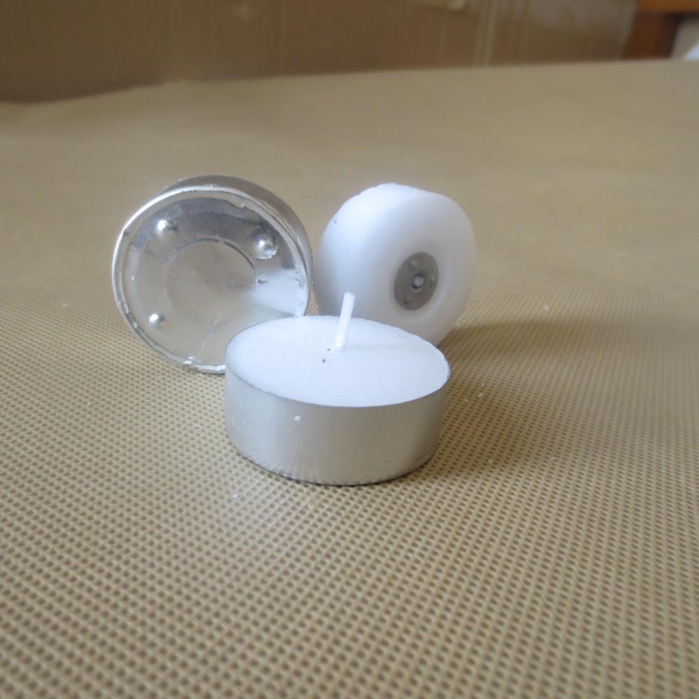 Preço baixo sem vela de Tealight de cera pura de gotejamento