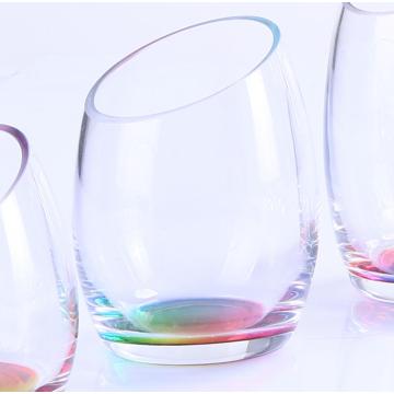 Wholesale Slanted Crystal Luster Sets Of Glasses