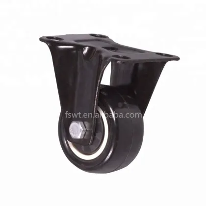 2 inch Plastic Core Black Polyurethane Hardware Furniture Casters