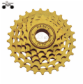 murah 5speed golden color bicycle basikal freewheel untuk dijual