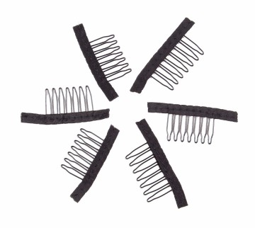 AliLeader Top Selling Wholesale 7 Teeth Stainless Steel Wig Combs Clips For Hair Extensions Accessory