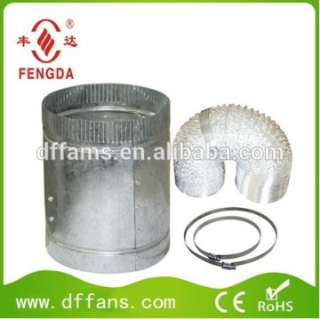 Hydroponic booster fan ventilation kit