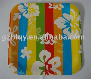 paper plate,printed plate,party plate for Hawaii Party