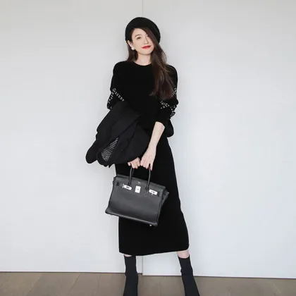 Women's Sweater and Bodycon Skirt Set