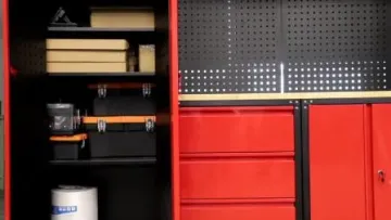 Kinbox 11PCS Garage Storage Cabinet with Door