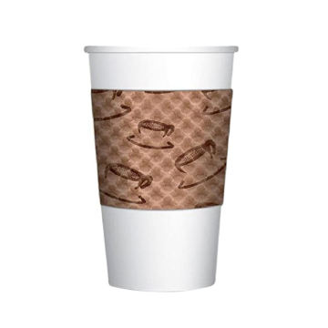 Tasses en papier jetables à un mur en gros pour boissons chaudes et café