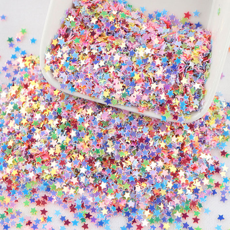 Star wholesale appliques sequins ornaments plastic beads