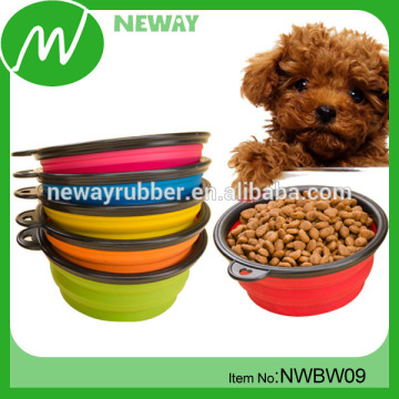 collapsible silicone pet bowl