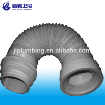 Toilet extendable elbow pan connector