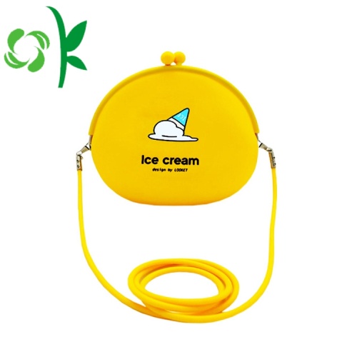 Coin Purse Coin túi in ấn Silicone của phụ nữ túi