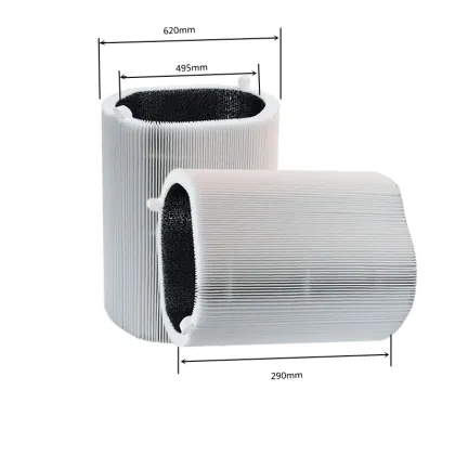 Replacement HEPA Activated Carbon Filter for Blueair Blue Pure 411