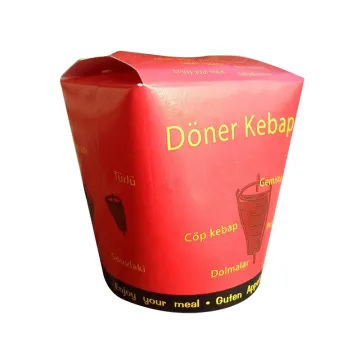 Customizable Round Bottom Paper Noodle Boxes for Lunch Packing - 26oz Pasta Noodle Containers