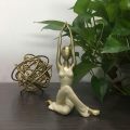 Patung yoga dan patung Yoga Girl Sculpture untuk Bilik Meditasi Pejabat Rumah