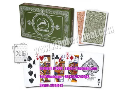 Italy Modiano Ramino Bridge Club Marked Poker Playing Cards For Poker Analyzer