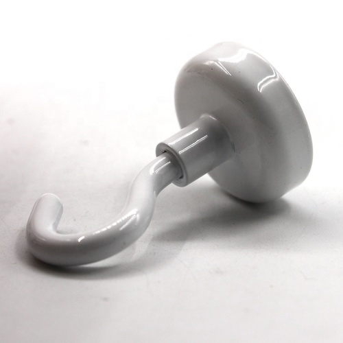 White color strong metal neodymium magnetic hook