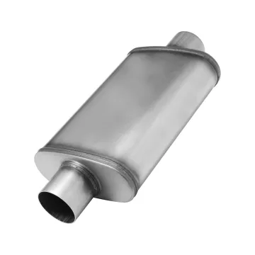 Universal Stainless Steel Exhaust Muffler Pipe with Straight Tip Silencer for Car