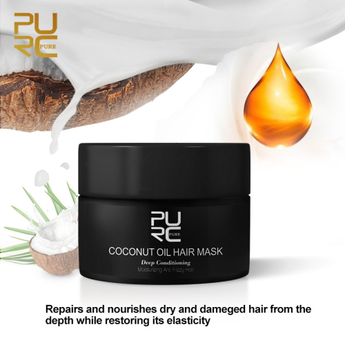 Purc 50ml Coconut Oil Hair Mask Repairs Damage Restore Hair Soft Suitable For All Hair Types Mask For Hair Care