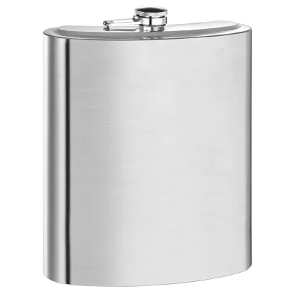 Stainless Steel Big Shaped Whisky Pouch Flagon Hip Flasks