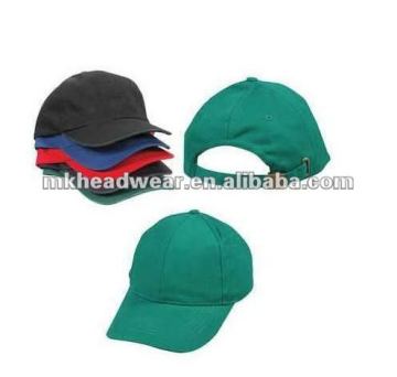 Plain heavy cotton six panel sport cap/ hat with metal bucle in back,