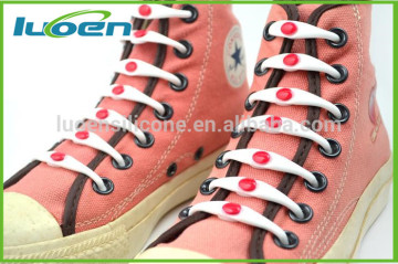 Professional design lazy shoelaces OEM silicone shoelaces Safety shoelaces