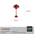 Lámpara LED de mesa recargable de metal lectura de la decoración del hogar