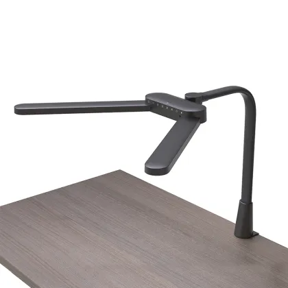 Eye Caring LED Desk Lamp with Clamp, Dual Screen Compatible, Smart Light for Home Office and Architects
