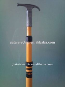 Hochspannungsfaser-Teleskop-heißer Stick mit Länge 3-12meter