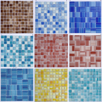 Wholesale Ice Crackle Stripe Mosaic Tiles for Swimming Pools
