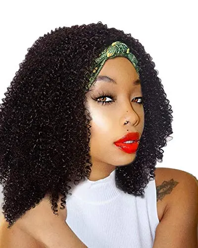 Aishili factory wholesale headband half wigs fix headband deep wave wig headband