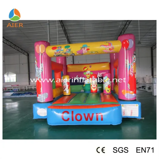 2017 Aier tiny clown inflatable jumper for small kids/CE certificated inflatable bouncer