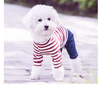 Pet Dog Clothing Stripe Dress Apparel