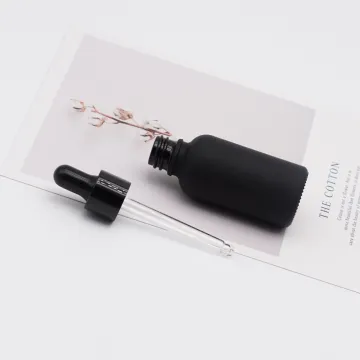 Essential Oil Bottle 30ml Matte Black Cosmetic Bottle