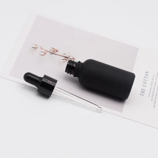 Essential Oil Bottle 30ml Matte Black Cosmetic Bottle
