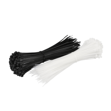 Black and White Nylon Self Locking Cable Ties with High Heat Resistance
