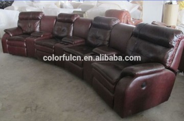 Recliner Sofa Leather Furniture/Fancy Leather Furniture/Round Sofa Furniture LS602