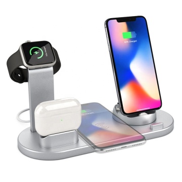 Trending 2024 New Arrivals: 6-in-1 10W Wireless Fast Charger Station for Smart Watches