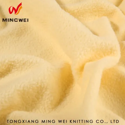 Outdoor sports wear polyester knit shrink-resistant polar fleece fabric