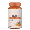 OEM/ODM Vegan Joint Support Fermented Turmeric Ginger Support Brain Booster Curcumin Turmeric Ginger Gummies