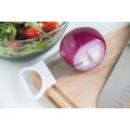 Plastic and Stainless Steel Onion Slicer Holder
