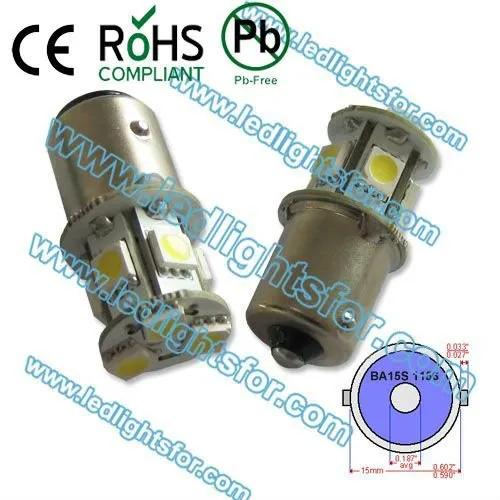 Car led turn signal light 6000k 1156 5050 car led bulb p21w ba15s Led Bulb