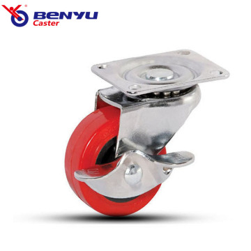 1.5/2/2.5/3 Inch Light Duty PU Casters with Brakes